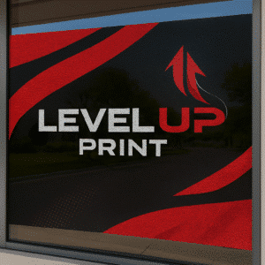 Level Up Print Website Custom Perforated Vinyl