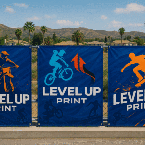 Level Up Print Website Custom Vinyl Banner