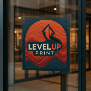 Level Up Print Website Premium Window Cling