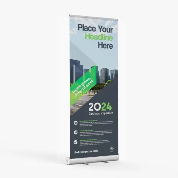 Retractable Banner 33" x 81"