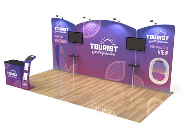 10x20 trade show display shown.