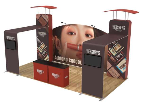 Hersheys 10x20 trade exhibit shown here.