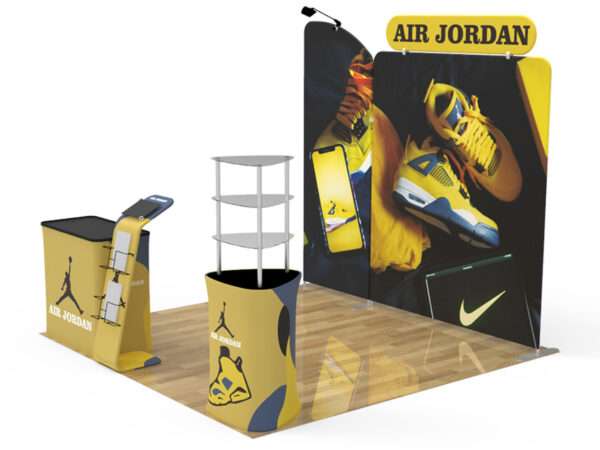 air Jordan display for 10x10 trade exhibition