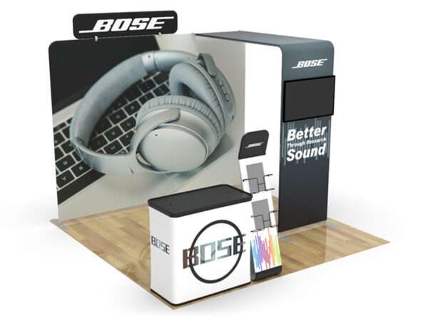 Bose trade show display shown here.