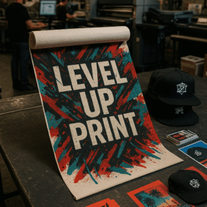 Level Up Print Website Canvas Roll