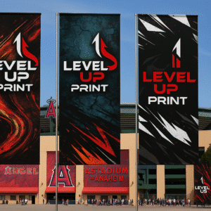 Level Up Print Website Custom Rectangle Flag
