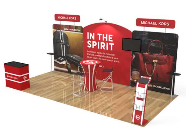 10x20 trade show booth personalized shown here.