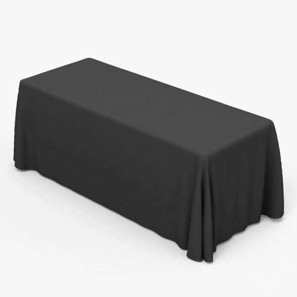 Black Solid Table Cover