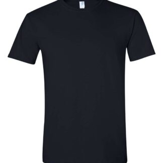Gildan Softstyle T-shirt in black shown here