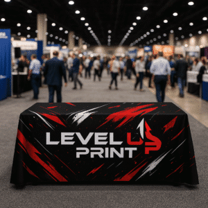 Level Up Print Website Custom 4 Foot Table Cover