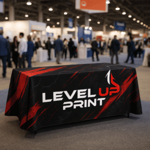 Level Up Print Website Custom 6 Foot Table Cover
