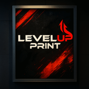 Level Up Print Website Custom Backlit Banner