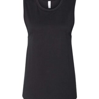 Black womens tank top front 6003