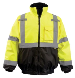 Class 3 bomber jacket front yellow