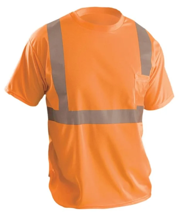 orange reflective t-shirt