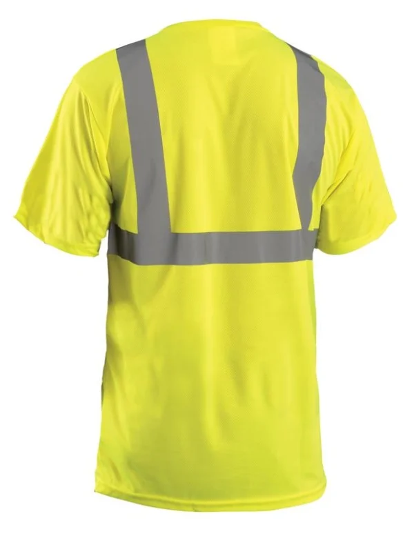 back of class 2 high vis t-shirt