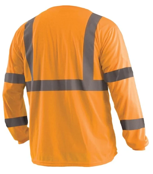 Long Sleeve Wicking Birdseye Shirt Class 3 High Visibility - Image 3