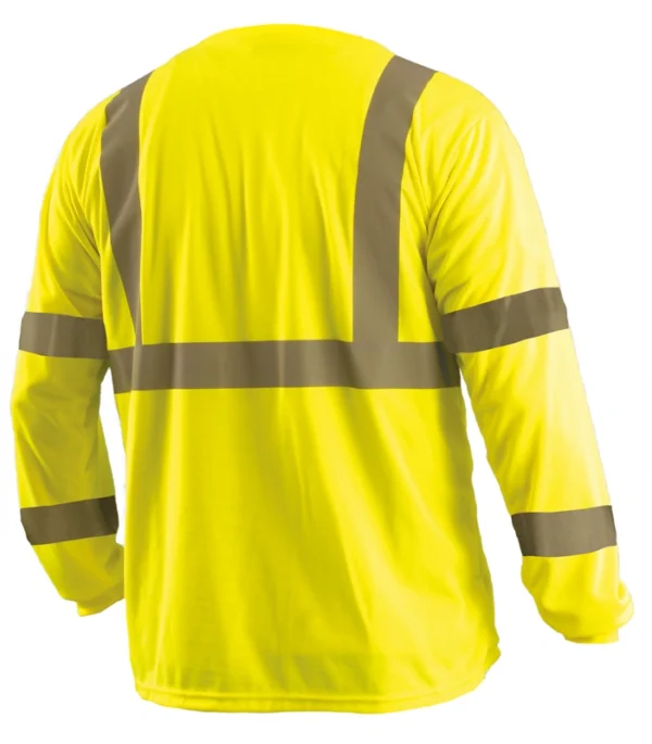 Long Sleeve Wicking Birdseye Shirt Class 3 High Visibility - Image 2