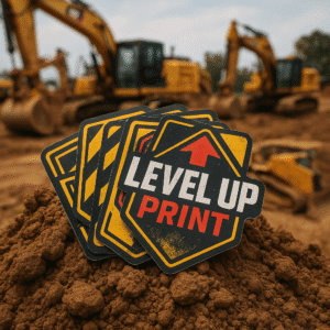 Level Up Print Website Heavy Machinery Stickers