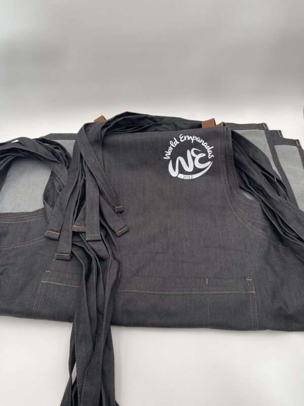 Custom Aprons for World Empanadas in Burbank Ca.