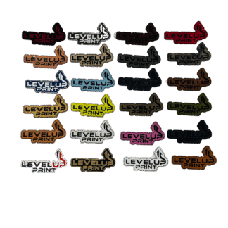 Level Up Print Website Leatherette Patches