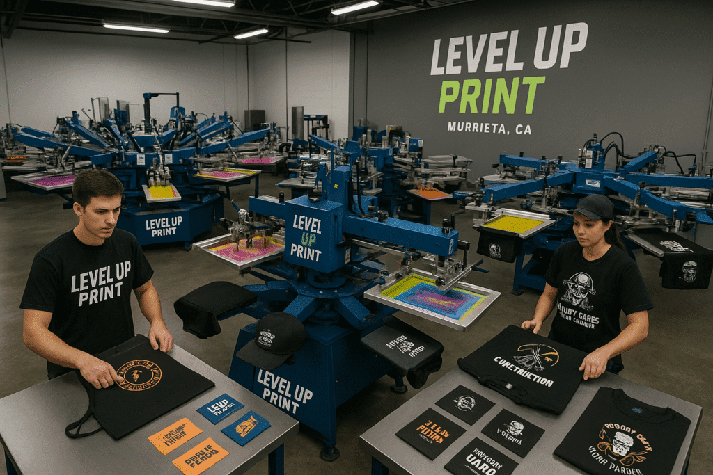 Level Up Print Screen Print Shop