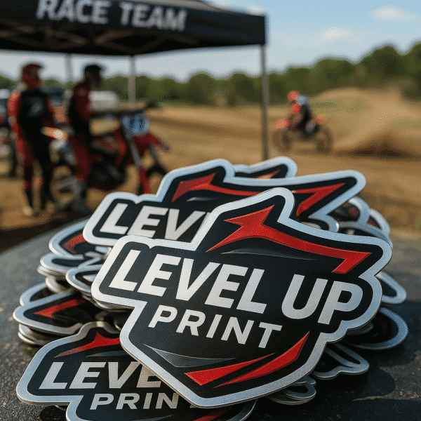 Level Up Print Custom Die Cut Stickers