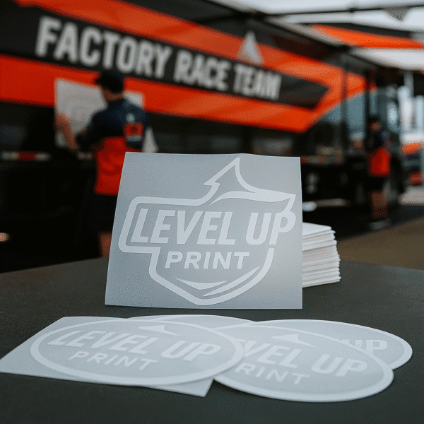 Level Up Print Custom Transfer Stickers