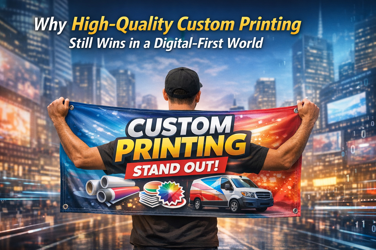 Custom printing wins over ai